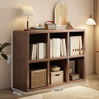 Solid Wood Bookshelf Multipurpose Freestanding Grid Cabinet Cube Storage Organizer Sturdy Construction Open Grid Display Suitable for Families Parents Playroom Study Bedroom