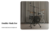 360 Degree Tilter Convertible Cymbal Stand Non-Slip Rubber Feet Swivel Cymbal Stand Collapsible Design for Stage Performance