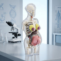 Transparent Pregnant Woman Anatomy Model for Medical Education