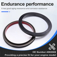 2-pk 4965569 Rear Crankshaft Oil Seal for Cummins ISX15 QSX15