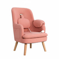 Electric Nursing Chair with Footrest Skin-Friendly Textile Maternity Armchair