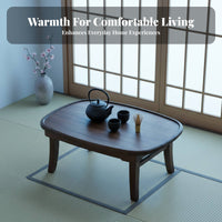 Foldable Floor Table Modern Minimalist design Foldable Leg Table Space-Saving Sturdy Construction for Students, Bedroom, Balcony