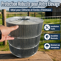 Roll Chicken Wire, 2.0 mm Welded Galvanized Fence, for Enclosures and Gardens, Silver Color