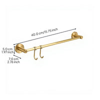 Rustproof bronze double towel rack