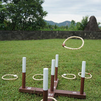 复古投掷游戏麻绳套圈套环rustic ring toss户外草地团建亲子互动