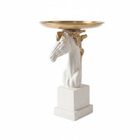 Horse Statue Bird Feeder Multi-Functional Garden Decoration for Yard, Gardeners