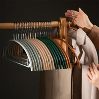 Clothes Hanger for Home Use, Thickened Non-Slip No-Trace Hanger with Hook, 10-Pack