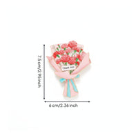 Refrigerator Magnet Magnetic Fade-resistant Strong Flower Magnet Scratch-resistant Reliable Fridge Ornament Fastener Suitable for Classroom Refrigerator Home