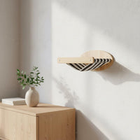 Wall Mounted Cat Steps Solid Wood Wooden Cat Perch Space-Saving Pet Furniture for Small Areas, Living Room, Bedroom