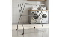 Foldable Clothes Drying Rack Folding Drying Rack with Wheels Portable Compact for Apartment