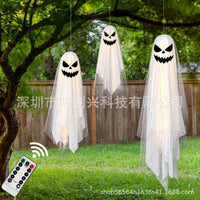 3-Pack Halloween Hanging Evil Mesh Ghost Decorations for Outdoor Lawn, Porch, Indoor