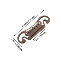 Guitar Bridge Saddle Replacement Acoustic Guitar Saddle Slotted Wooden for Guitarists
