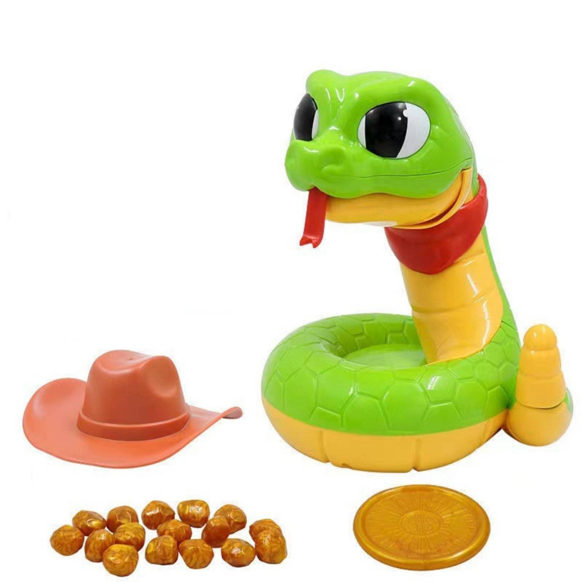 Molded Plastic Coiled Snake Toy Gift Box Electric Prank Snake Toy
