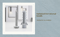 Automatic wall anchors for fast DIY