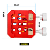 星缘加强型双固定大型鸠尾槽天文望远镜配件 XY-230601红/银可选