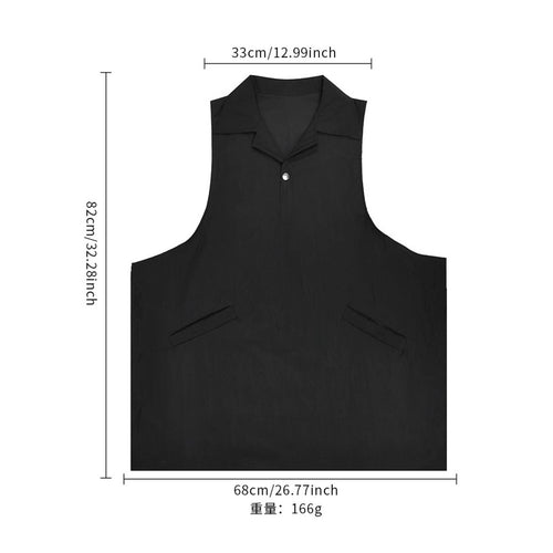 Collared Stylist Apron Breathable Hairdressing Work Smock Shirt Collar Design