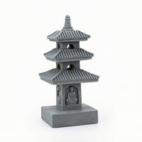 Pagoda Statue with Light Outdoor LED Figurine Lamp Sturdy for Courtyard, Patio