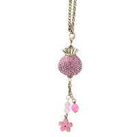Double-Sided Rhinestone Car Hanging Ornament with Good Luck Motif