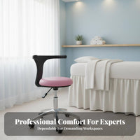 Adjustable Rolling Seat with spine assistance Easy to Clean Medical Stool Sturdy Duty