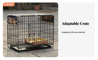 Easy to Clean Dog Kennel Double Door Design Dog Crate with Removable Tray Secure Latch Lock Pet Housing Rust-Resistant for Small Dogs, Young Dogs, Outdoor, Training