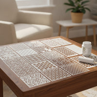 24 Pieces Reusable Abstract Stencil Set