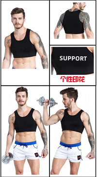 Men's Chest Protection Vest for Basketball, Football, Dumbbell Training, Hiking, Cycling, and Sliding Sports