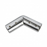 Elbow piping with Set Screws Polished Marine piping Fitting 2 Way 90 Degree Elbow Fitting for Handrails