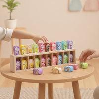 Wooden Memory Game with Tray Educational Wooden Memory Matching Game