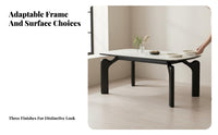 5 Pieces Light Luxury Rectangular Stsingle-Top Dining collection Modern Minimalist Design Rectangular Table with Chairs Cream aesthetic Household Furniture Easy Assembly for Apartment Dwellers, Homeowners, Families, Kitchen, morning dining area, Home