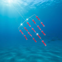Squid Spreader Bar Rig Braced Stainless Steel Squid Rig Monofilament