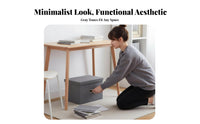 foldable Book Crate with casters No-tools-required Assembly Household Storage