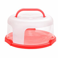 24 Pieces Cake Carrier with Lid and Handle Round for Parties, Bakers