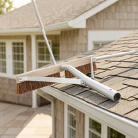 Roof Cleaning Brush Adjustable Long-Handle Roof Brush Easy to Install