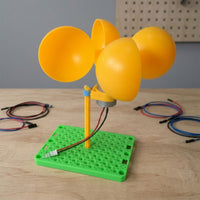 Miniature Vertical Axis Wind Turbine Model Compact Wind Power Generator Model Portable Science Project Lightweight for Students