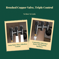 Brass Angle Valve, Multi-Connector Water Distributor