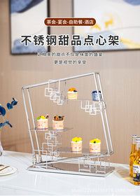 下午茶点心架自助餐甜品台展示架宴会茶歇蛋糕摆件摆台跨境果盘