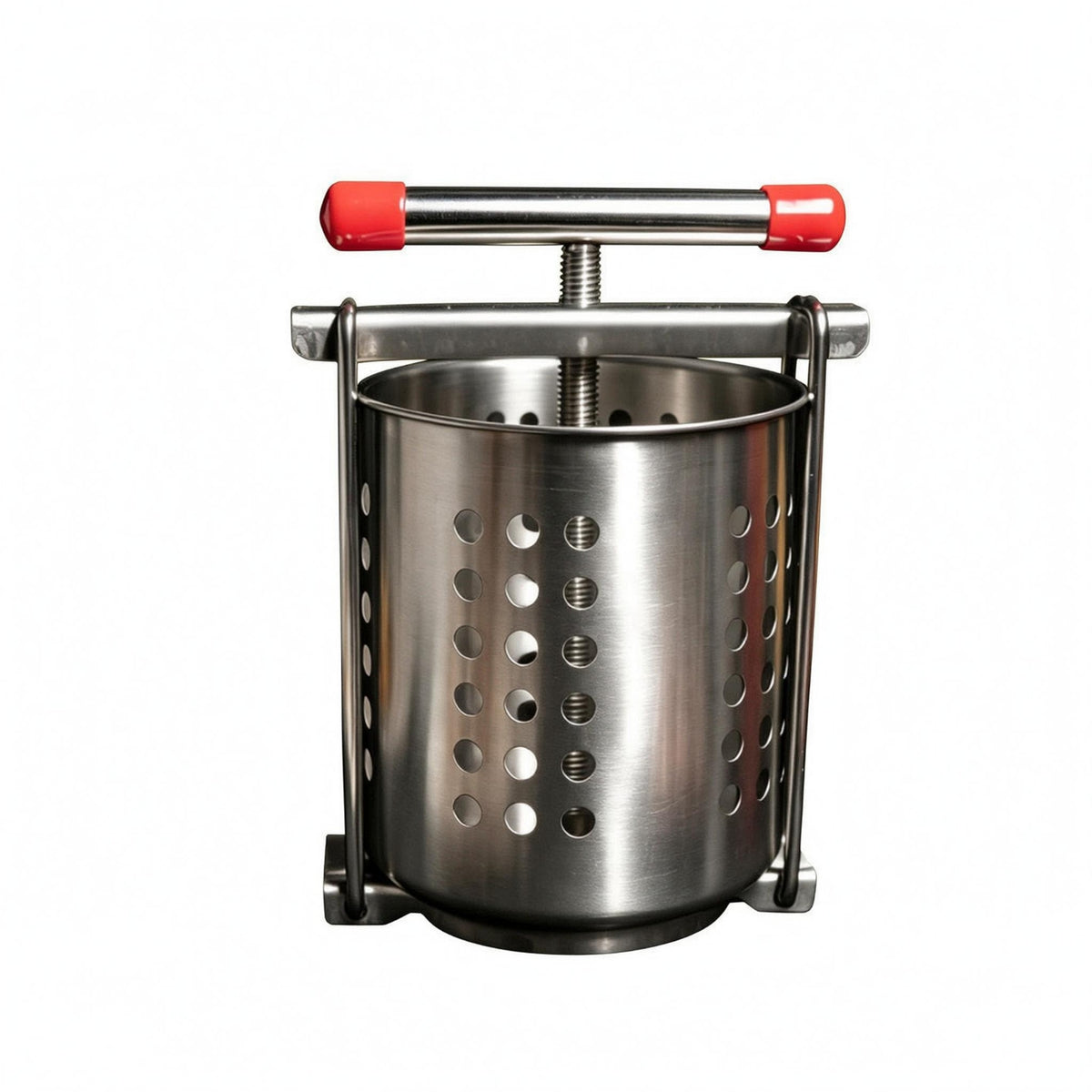 Draining Moisture Perforated Basket Press Manual Stainless Steel Press