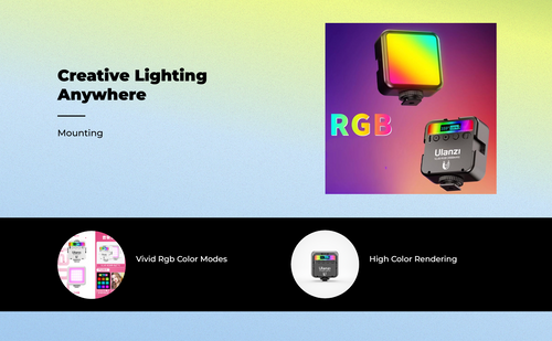 RGB Mini LED, 2500-9000K, Portable