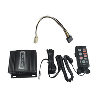 Emergency alarm with PA, mic, light