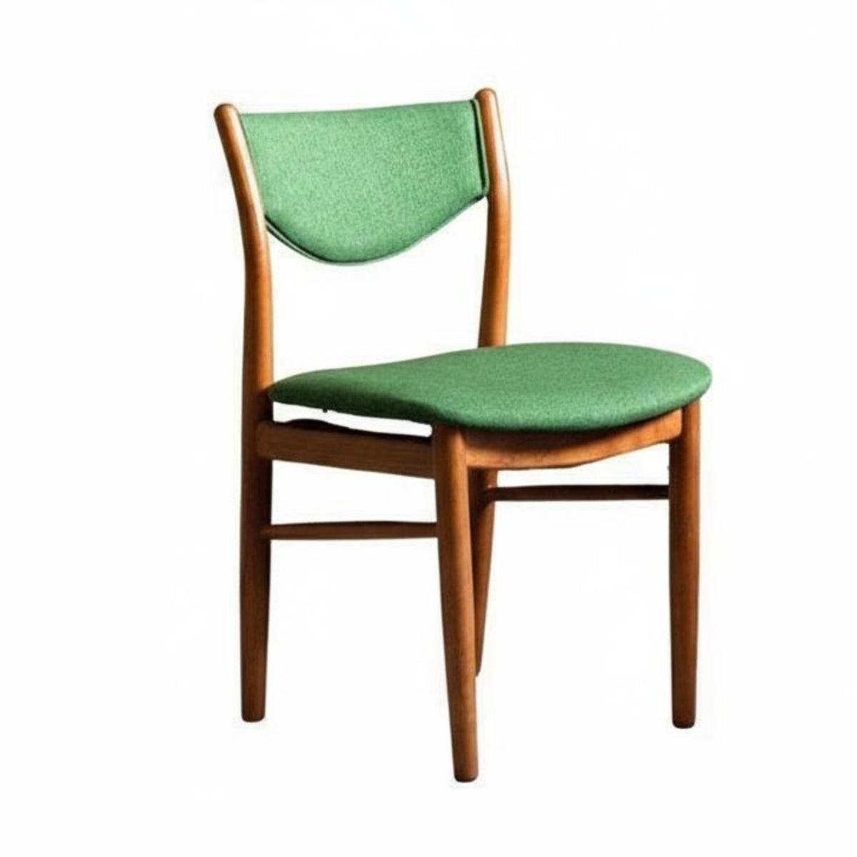 Woven Seat Yrear Chair French & Aesthetic Upholstered Wooden Chair Mid-1900s-Century Modern Aestheticera Modern Design Hardwood