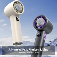 Handheld Fan with Cooling Plate 100 Speed Settings Handheld Cooling Fan Adjustable Speeds for Students, Commuters, Camping, Outdoor, Travel