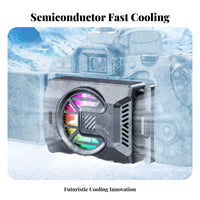 Easy Installation Semiconductor Camera Cooler Low Noise Operation Semiconductor Camera Cooler Lightweight for Footage Graphers