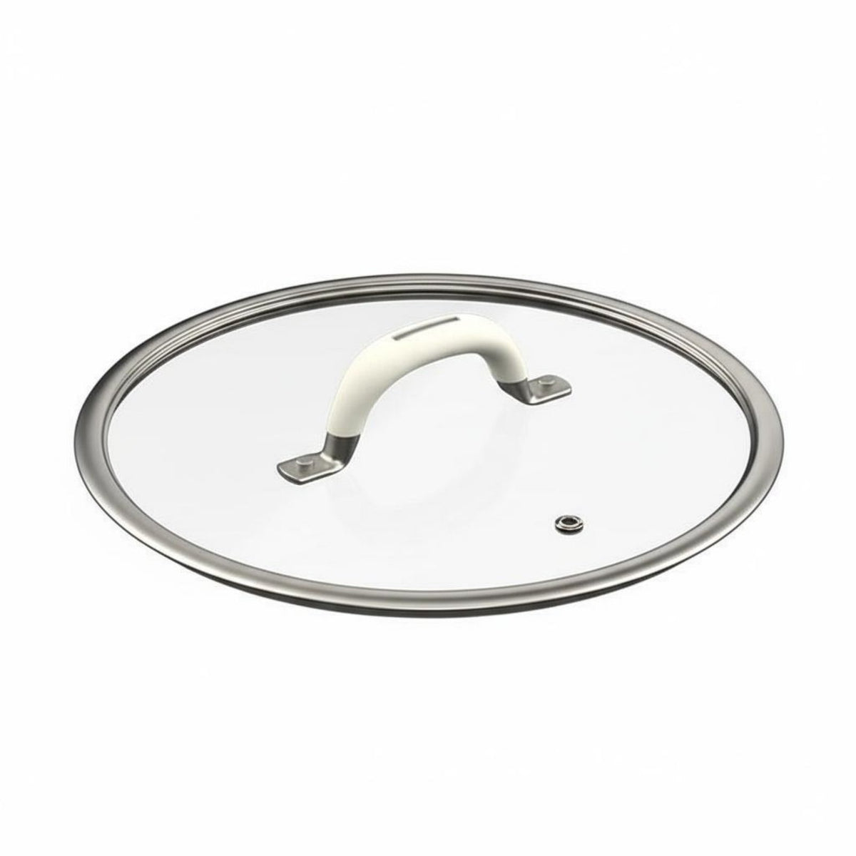 Universal Glass Pot Lid Anti-Scald Handle Universal Pan Lid Steam Vent Replacement Cookware Cover for Kitchen