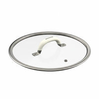 Universal Glass Pot Lid Anti-Scald Handle Universal Pan Lid Steam Vent Replacement Cookware Cover for Kitchen
