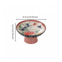 7 Pieces Retro Tea Snack Plate Delicate Snack Dish Reusable