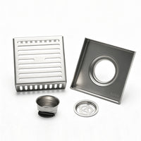 Patio Floor Drain 304 Stainless Steel Outdoor Garden Drain Cover 30x30