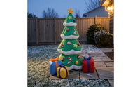 Inflatable Christmas Tree Festive Christmas Tree with Gift Boxes Inflatable Present Box Bright Holiday Display Lightweight