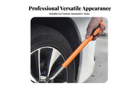 Chrome Vanadium Steel Telescopic Lug Wrench Labor-Saving L-Shaped Wheel Brace 4-in-1 Sockets for Auto Repair, Roadside Emergency, Garage