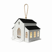 Church Shaped Bird Feeder Arched Openings Church Bird Feeder Weatherproof