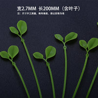 Wholesale Garden Decorative Leaf Cable Ties 3x200 Simulation Leaves Colored Stock